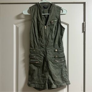 Army green Bebe romper size 27